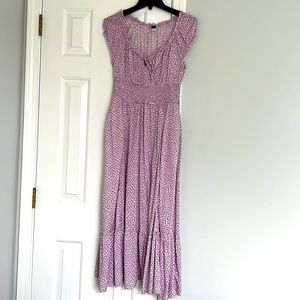 Floral Purple Old Navy Maxi Dress size Small